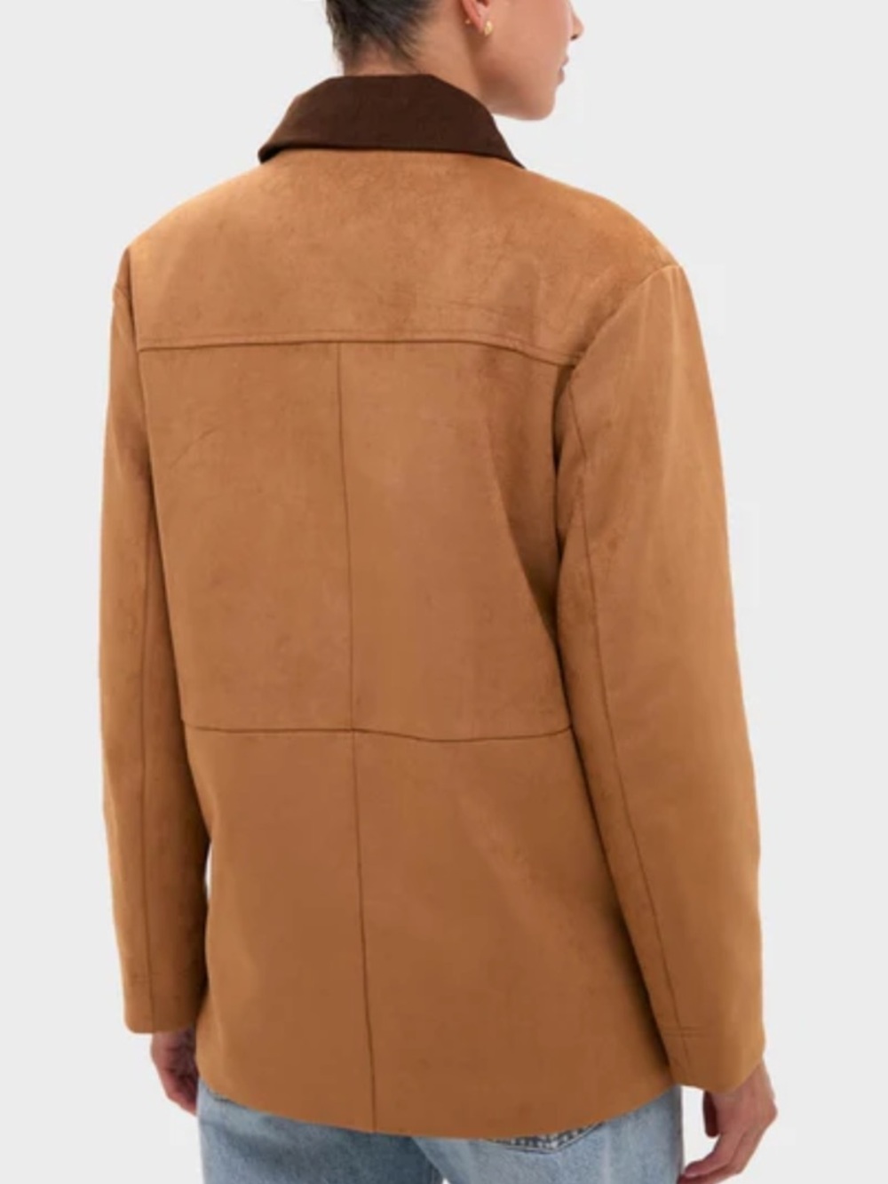 Tuckernuck HYACINTH HOUSE Chestnut Faux Suede Cody Jacket Large NWOT - Picture 2 of 7